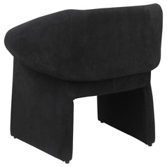 Ramsey Upholstered Sloped Arm Accent Chair Black - What&