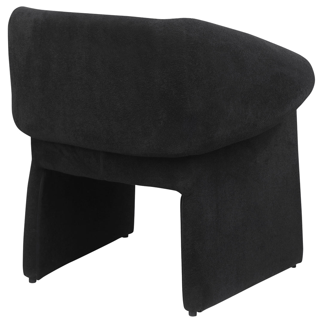 Ramsey Upholstered Sloped Arm Accent Chair Black - What&