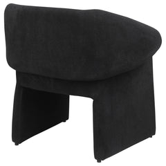 Ramsey Upholstered Sloped Arm Accent Chair Black - What&