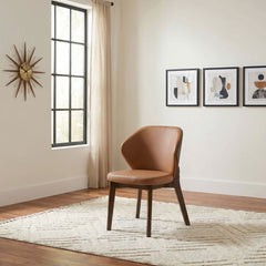 Randolph Dining Side Chair Butterscotch and Brown (Set of 2) - What&