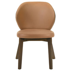 Randolph Dining Side Chair Butterscotch and Brown (Set of 2) - What&