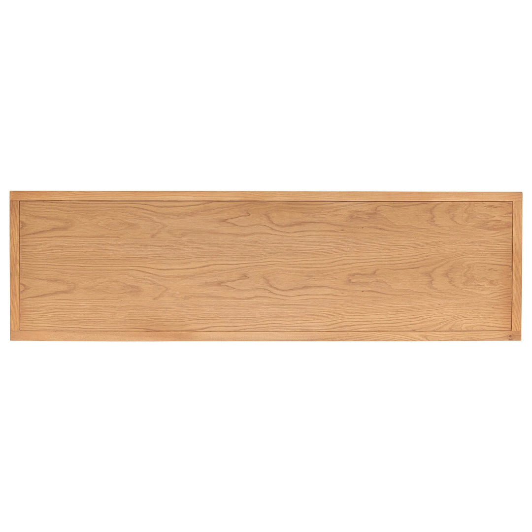 Rattan 3 Door Sideboard in Natural top-down view - rattan three door sideboard by LH Imports - Whats New Furniture Portland OR