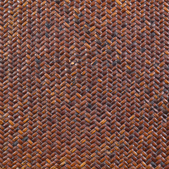 Rattan Detailed Mahogany Dresser detail view 5 - Whats New Furniture - Portland, Oregon