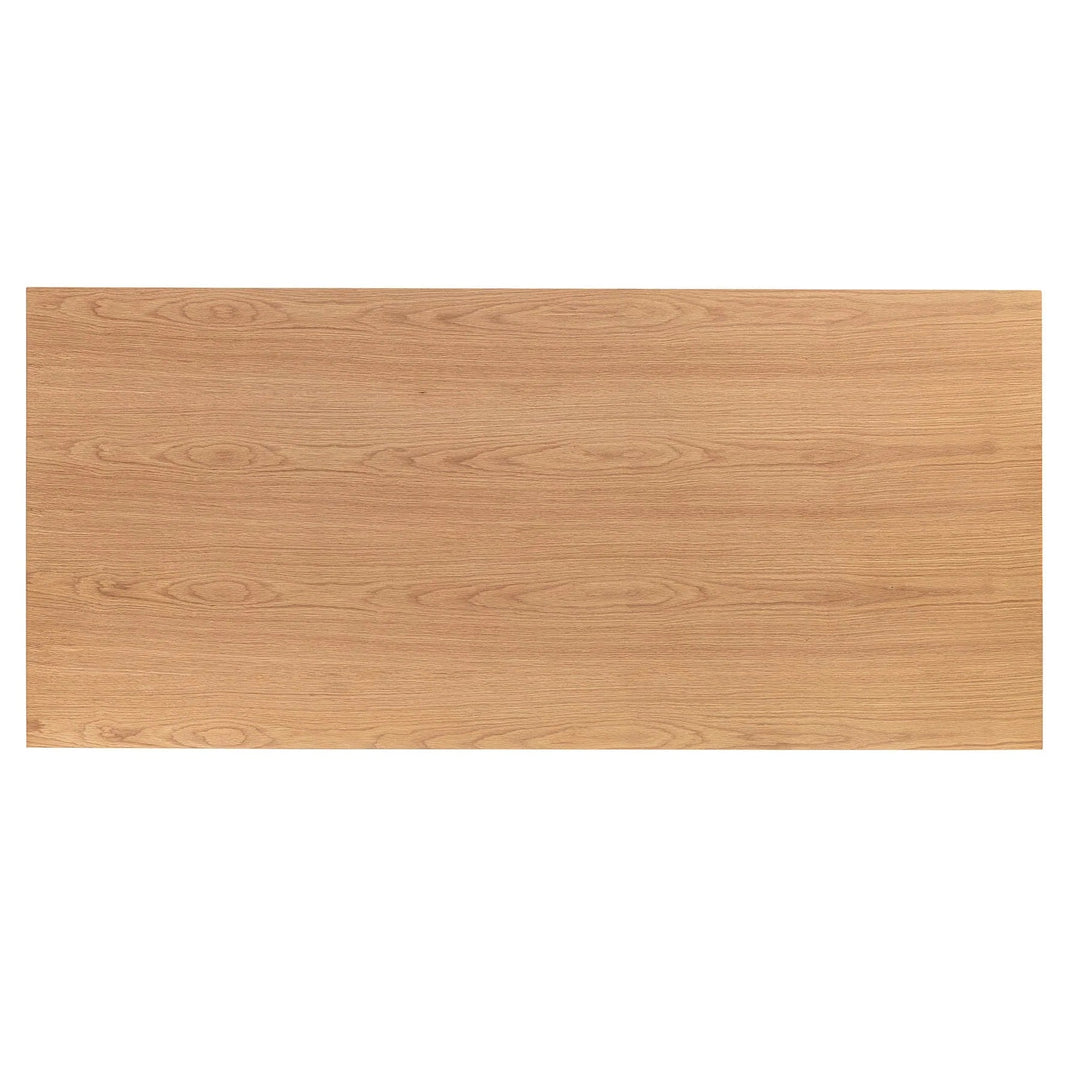 Rattan Dining Table in Light Oak tabletop detail - rattan dining table by LH Imports - Whats New Furniture Portland OR