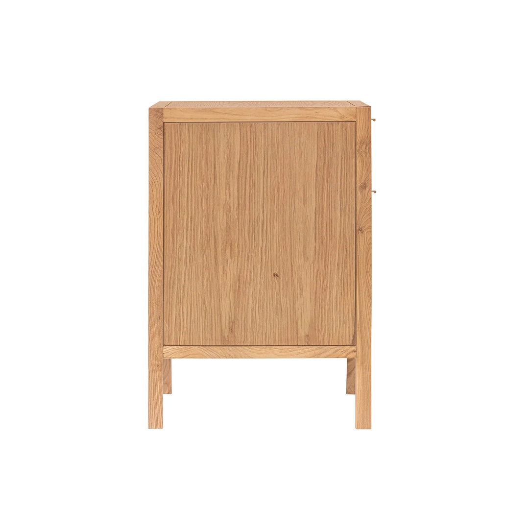 Rattan Filing Cabinet in Natural side view - two drawer filing cabinet by LH Imports - Whats New Furniture Portland OR