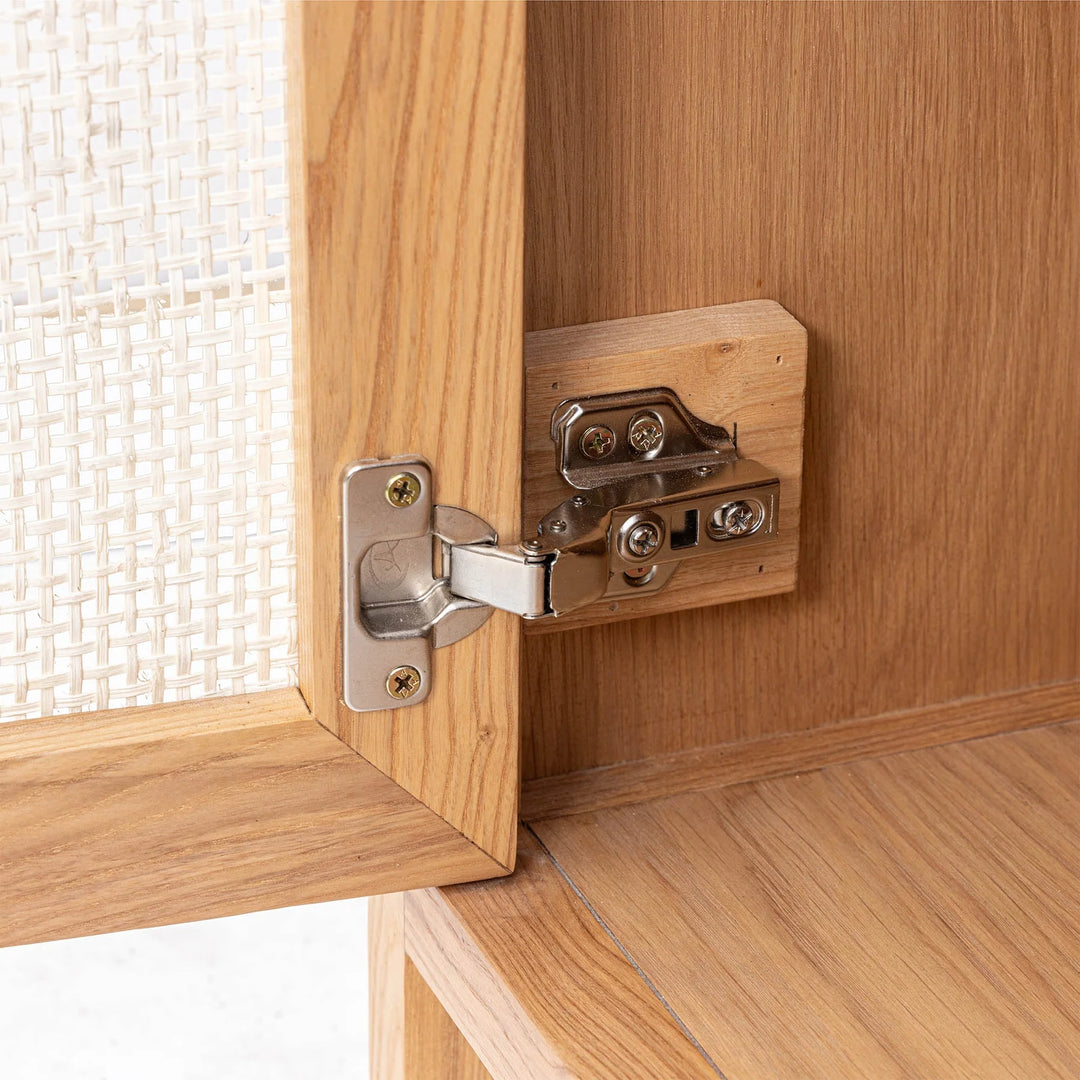 Rattan Small Sideboard in Natural room closeup - rattan small sideboard by LH Imports - Whats New Furniture Portland OR