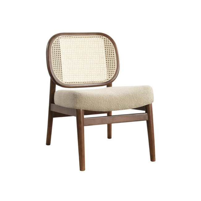 Rayo Rattan Accent Chair in Walnut/Camel - rattan accent chair by Coaster - Whats New Furniture Portland OR