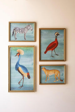 Red Peruvian Hen Print Under Glass — view 2