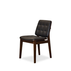 Redbridge Dining Chair in Black side angle - tufted dining chair by Coaster - Whats New Furniture Portland OR