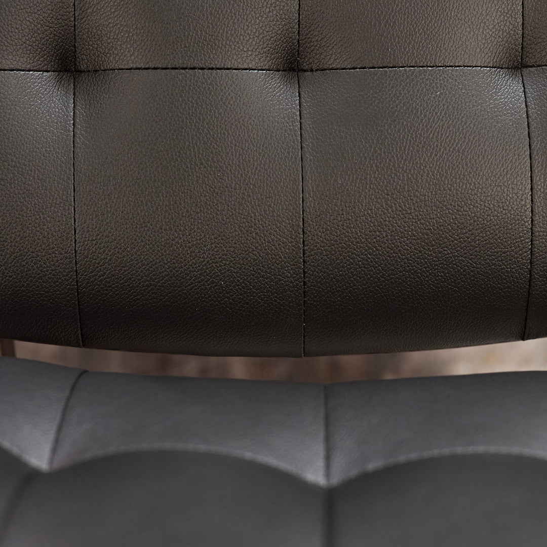 Redbridge Dining Chair in Black corner detail - tufted dining chair by Coaster - Whats New Furniture Portland OR