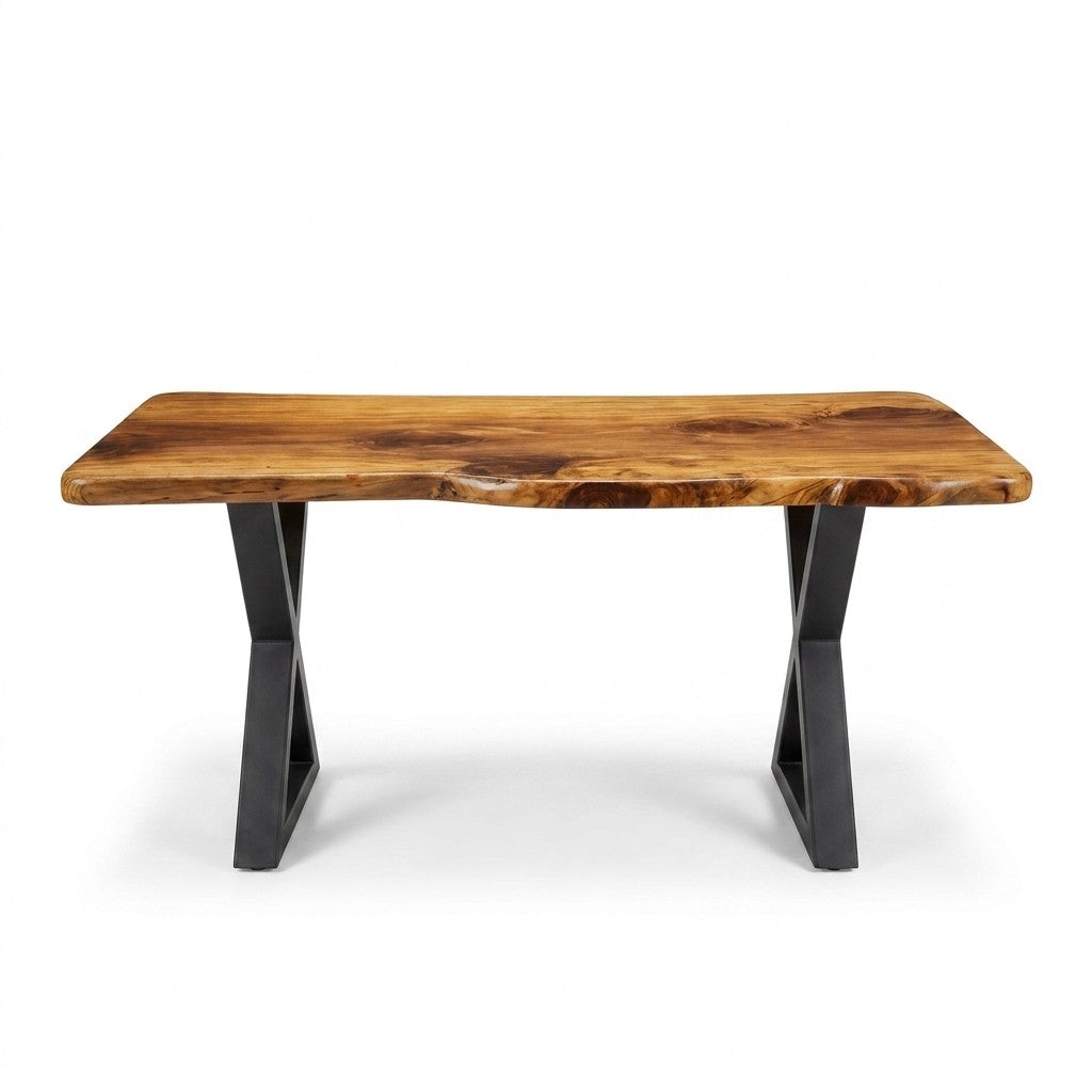 Natural Redwood End Table - consignment furniture Portland