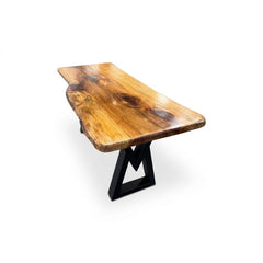 Natural Redwood End Table - view 4