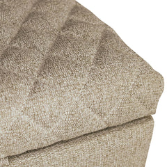 Reece Storage Bench in Tan fabric detail - tufted storage bench by LH Imports - Whats New Furniture Portland OR