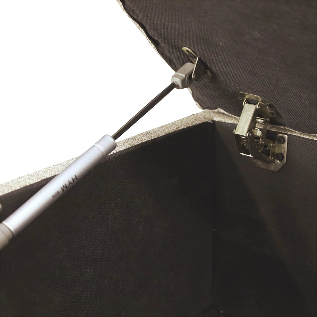 Reece Storage Bench in Tan storage detail - tufted storage bench by LH Imports - Whats New Furniture Portland OR