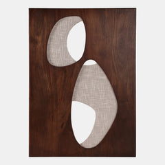 Reidpark wood and fabric mixed-media wall art by Sagebrook Home front view