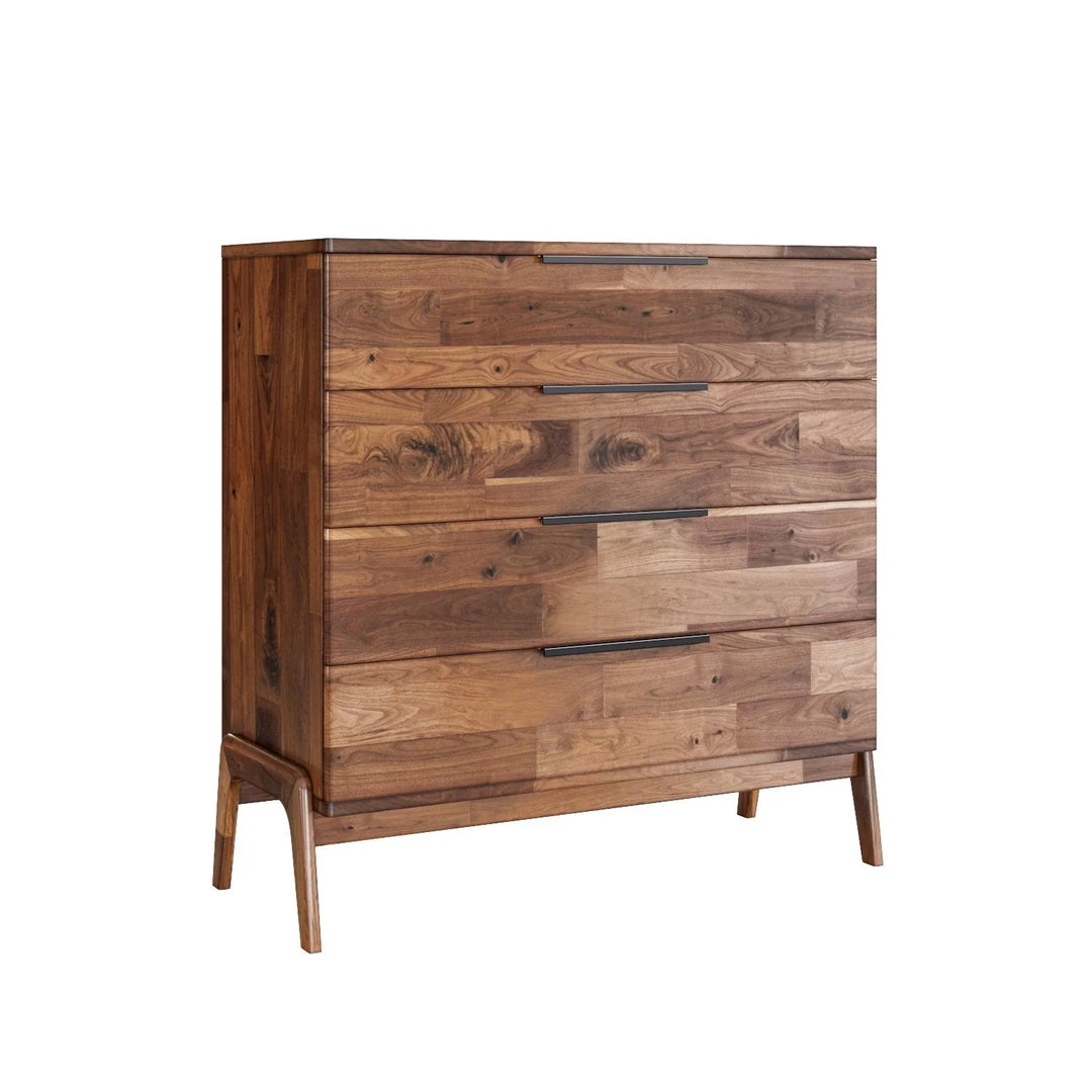 Remix 4 Drawer Chest in Estelle Brown alternate front view - four drawer chest by LH Imports - Whats New Furniture Portland OR