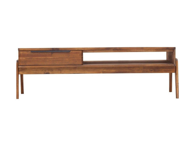 Remix Coffee Table in Brown Acacia - storage coffee table by LH Imports - Whats New Furniture Portland OR