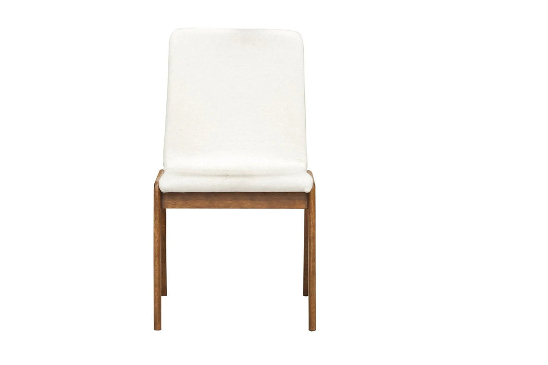 Remix Dining Chairs in Cream variant front view - dining chair by LH Imports - Whats New Furniture Portland OR