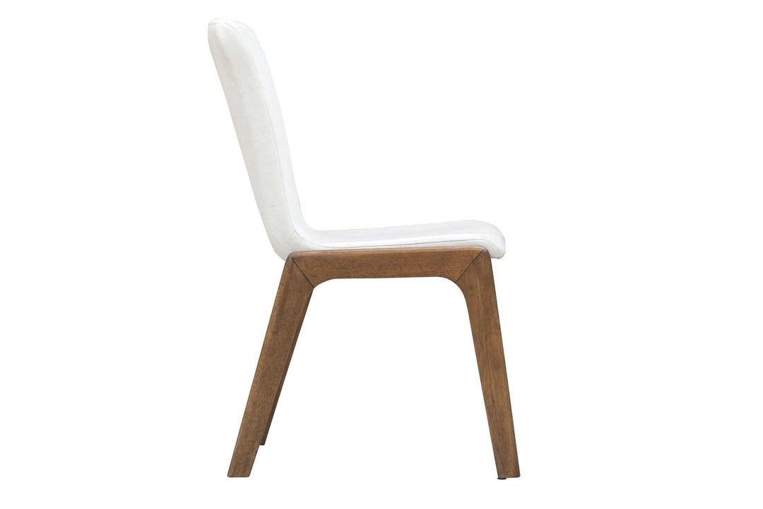 Remix Dining Chairs in Cream variant side view - dining chair by LH Imports - Whats New Furniture Portland OR