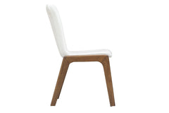 Remix Dining Chairs in Cream variant side view - dining chair by LH Imports - Whats New Furniture Portland OR