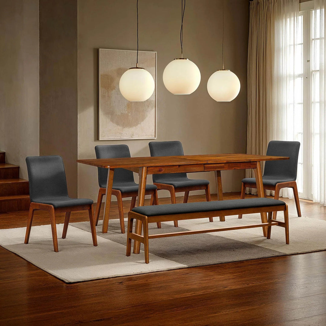Remix Dining Chairs in Grey dining room setting - dining chair by LH Imports - Whats New Furniture Portland OR