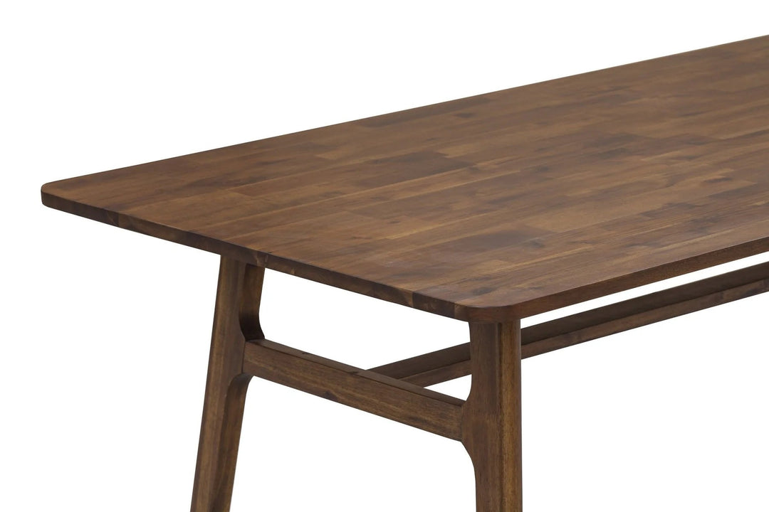 Remix Dining Table in acacia lifestyle setting - solid acacia dining table - Whats New Furniture Portland OR