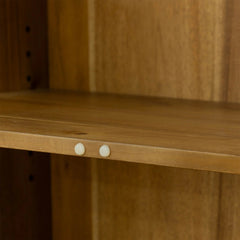 Remix Display Cabinet in Black Brown interior detail - arched display cabinet by LH Imports - Whats New Furniture Portland OR