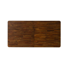 Remix Extension Dining Table in acacia alternate angle - acacia extension dining table - Whats New Furniture Portland OR