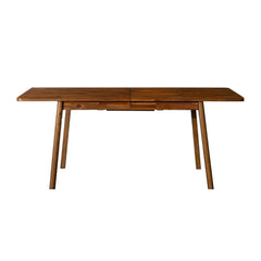 Remix Extension Dining Table in acacia - acacia extension dining table - Whats New Furniture Portland OR