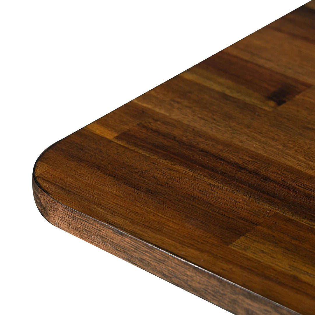 Remix Extension Dining Table in acacia top-down view - acacia extension dining table - Whats New Furniture Portland OR