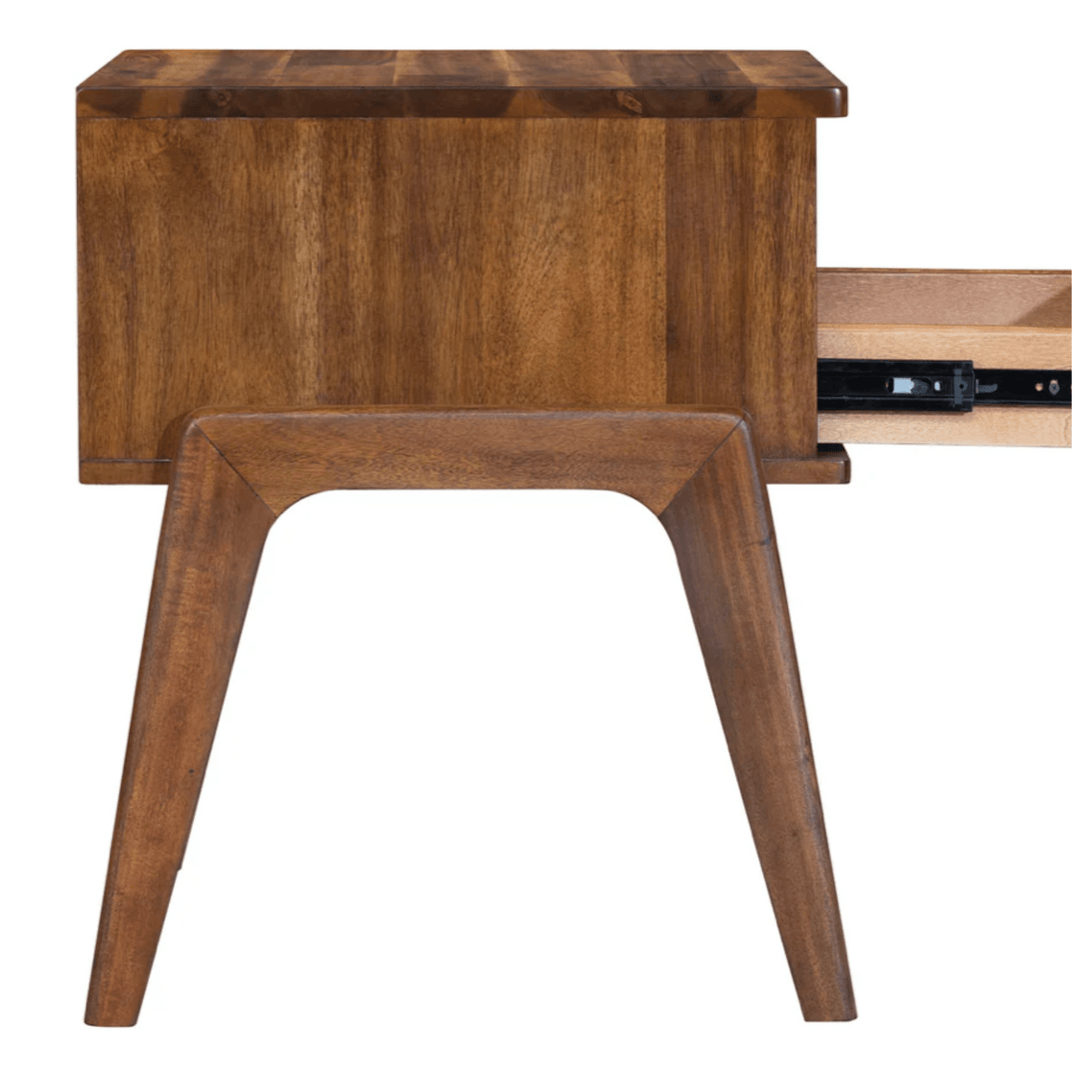 Remix Nightstand in Estelle Brown profile view - nightstand by LH Imports - Whats New Furniture Portland OR