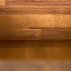 Remix Writing Desk in Estelle Brown alternate angle - acacia mid-century writing desk - Whats New Furniture Portland OR