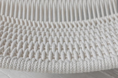 Renaissance White Loom Side Chair in White Rope weave detail - loom side chair by LH Imports - Whats New Furniture Portland OR