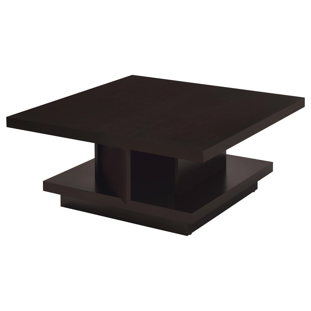 Reston 2-piece Square Coffee and End Table Set Cappuccino - What&