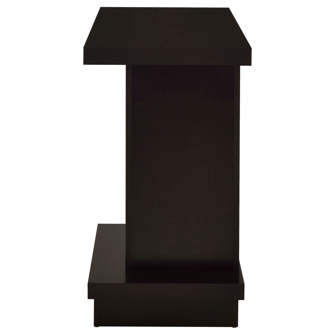 Reston Engineered Wood Pedestal Console Table Cappuccino - What&