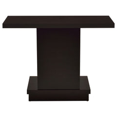 Reston Engineered Wood Pedestal Console Table Cappuccino - What&