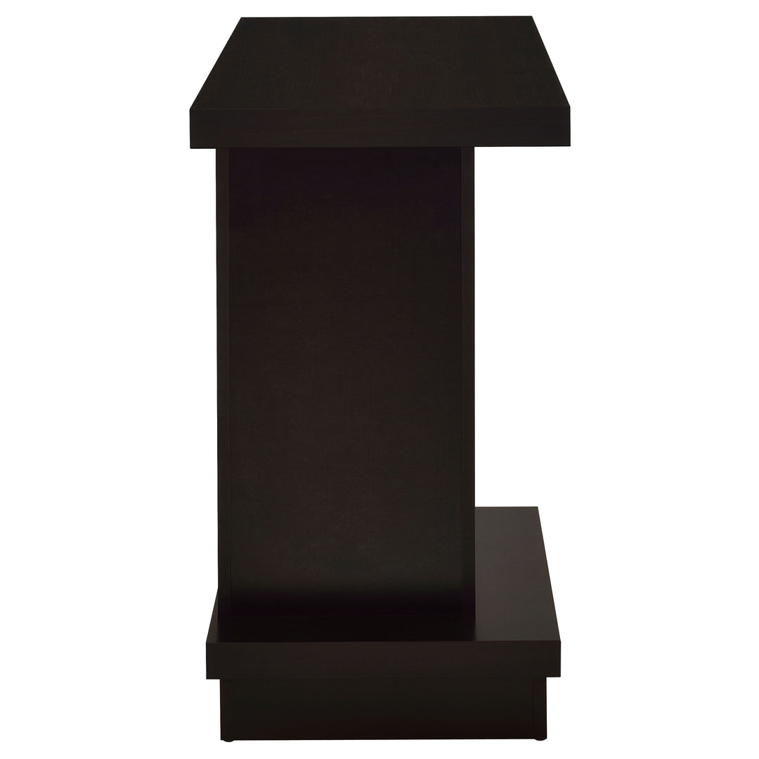 Reston Engineered Wood Pedestal Console Table Cappuccino - What&