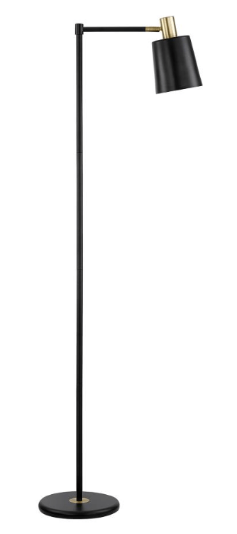 Rhapsody Adjustable Floor Lamp in Black alternate front view - adjustable floor lamp by Coaster - Whats New Furniture Portland OR