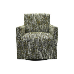 Riley Swivel Club Chair in Paris Green side angle - swivel club chair by LH Imports - Whats New Furniture Portland OR