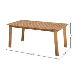 Riviera Outdoor Dining Table - context shot - mid-century modern outdoor dining tables - Whats New Furniture Portland OR