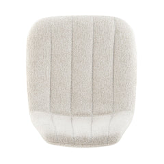 Robert KD Boucle Gaslift Swivel Bar Stool in Posh Ivory alternate angle - boucle swivel bar stool by NPD - Whats New Furniture Portland OR