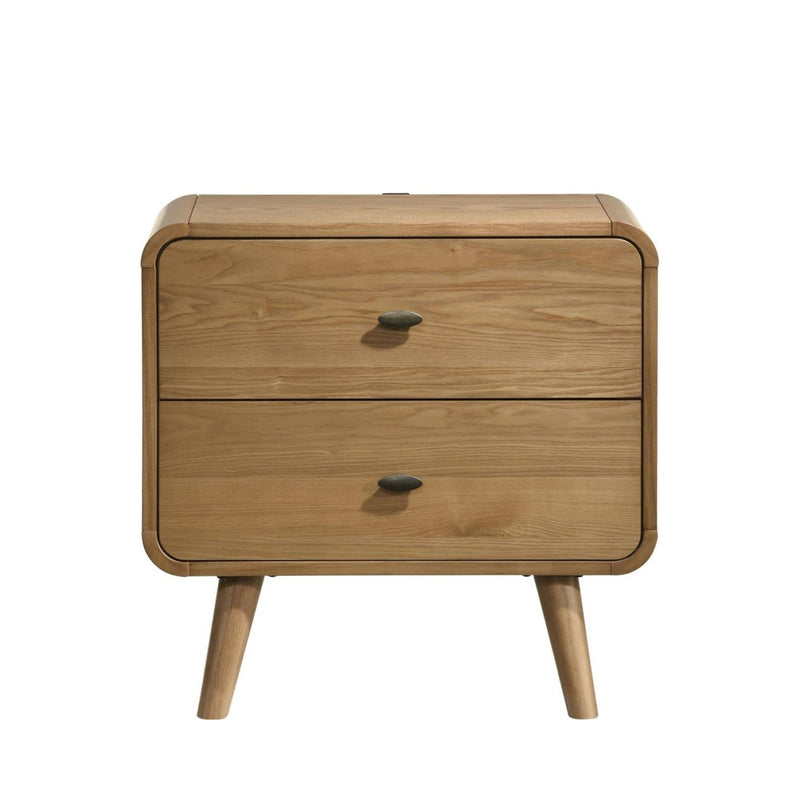 Robyn 2-drawer Nightstand in Natural - two drawer nightstand by Coaster - Whats New Furniture Portland OR