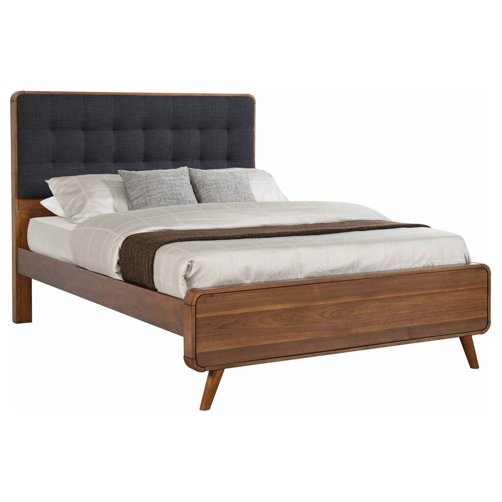 Robyn Bed in Dark Walnut - California king bed by Coaster - Whats New Furniture Portland OR