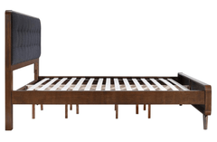 Robyn Bed in Dark Walnut side view - California king bed by Coaster - Whats New Furniture Portland OR