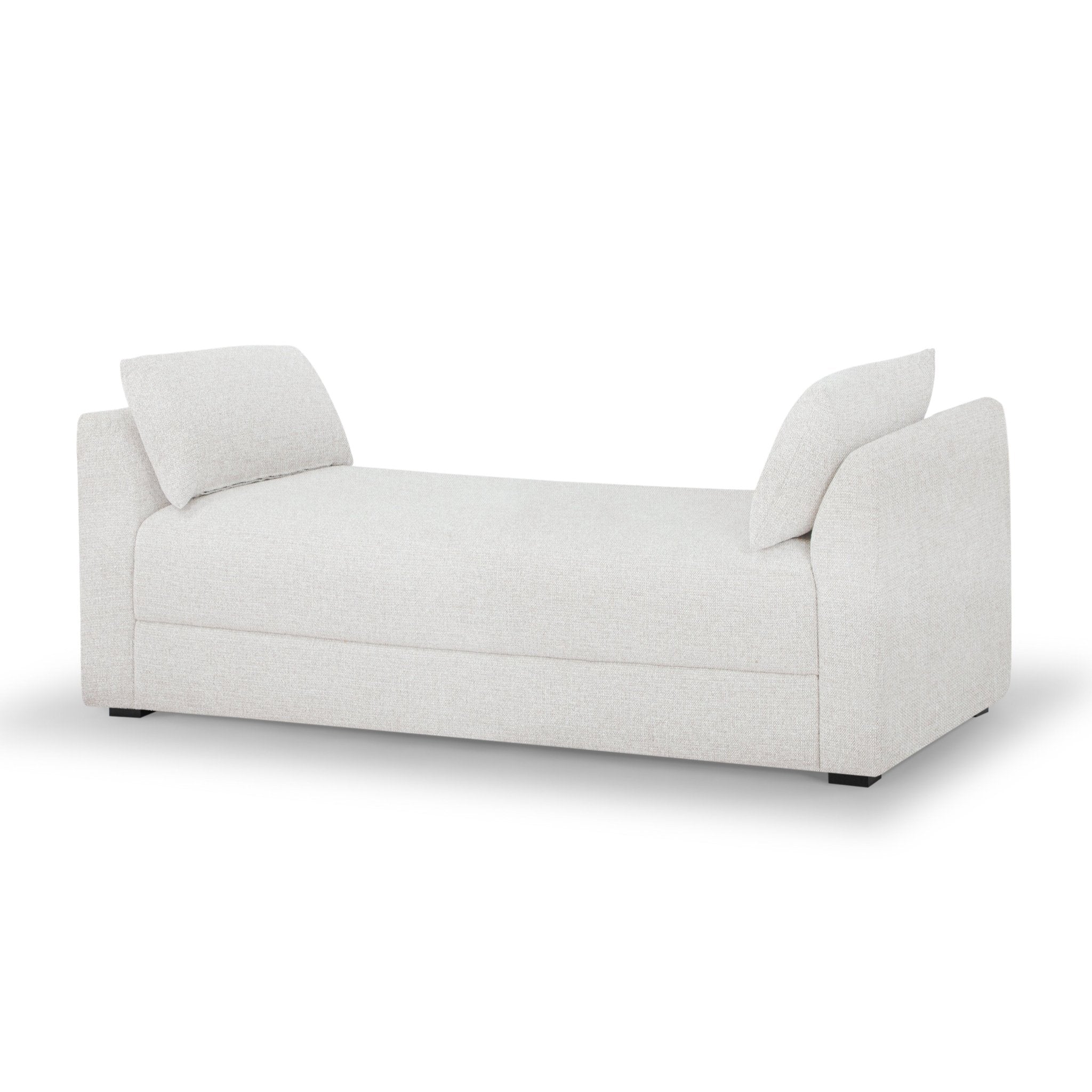Rochester Bouclé Daybed | Sculptural Mid-Century Cream – What's
