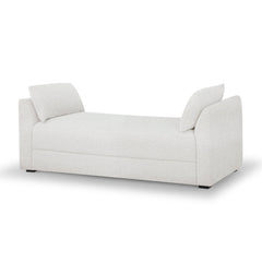 Rochester Daybed in Belfast Cream side angle - boucle daybed private label - Whats New Furniture Portland OR