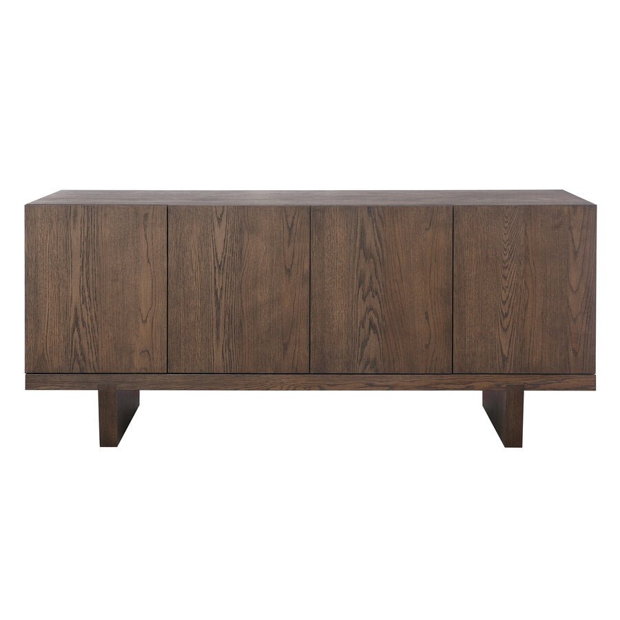 Rock Sideboard in Smoked Oak - four door sideboard by Unique Furniture - Whats New Furniture Portland OR