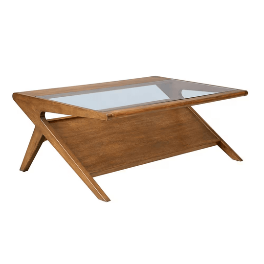 Rocket Coffee Table with Tempered Glass