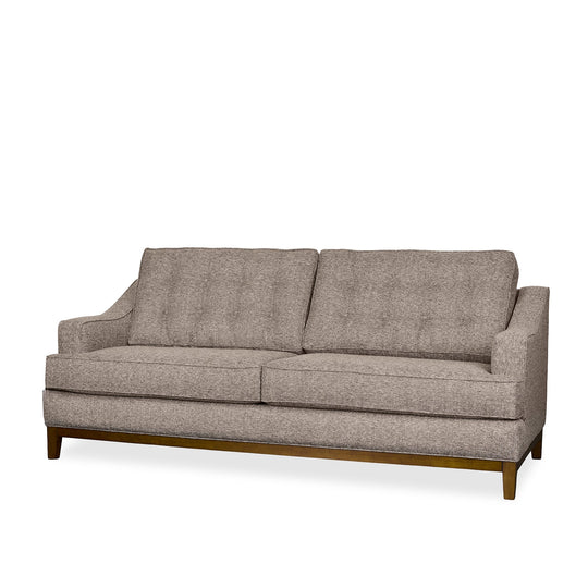 Rogue Transitional Sofa in Blackstone in Highway Blackstone side angle - transitional sofa by Stanton - Whats New Furniture Portland OR