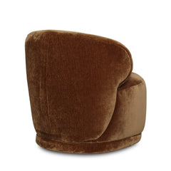 Rollo Club Chair in Distressed Velvet Bronze alternate angle - velvet club chair by LH Imports - Whats New Furniture Portland OR